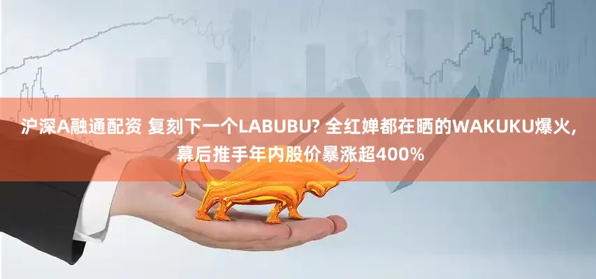 沪深A融通配资 复刻下一个LABUBU? 全红婵都在晒的WAKUKU爆火, 幕后推手年内股价暴涨超400%
